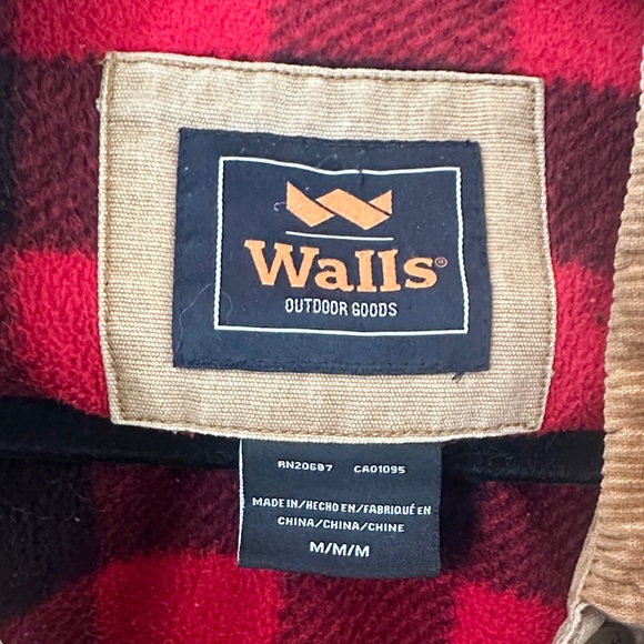 Walls Men's Beige Corduroy Collar Work Jacket - Picture 2 of 4